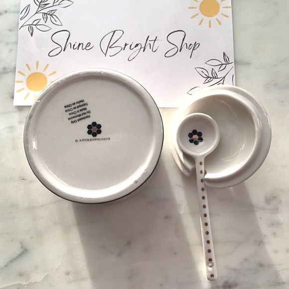 Anthropologie Bistro Tile Sugar Bowl NIB - Picture 10 of 11